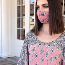 Load image into Gallery viewer, Yennie Zhou Designs - Royal Modern Elegant Rose Pink Maxi Kaftan Dress w/ Matching Mask, Fashion, Yennie Zhou Designs, Sacramento . Shop