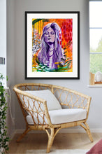 Load image into Gallery viewer, Edda Davila - Liberty - Female orange purple Painting 22”x30”, Wall Art, Edda Davila, Atrium 916 - Sacramento.Shop