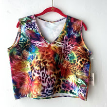 Load image into Gallery viewer, Maria Canta - Crop Top in Rainbow Animal Print, Fashion, Maria Canta, Atrium 916 - Sacramento.Shop