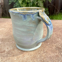 Load image into Gallery viewer, Angie Talbert Studios- Stone Blue Mug with Thumbrest, Ceramics, Angie Talbert Studios, Atrium 916 - Sacramento.Shop