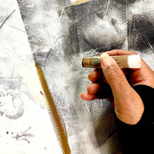 Load image into Gallery viewer, Aisha Abdul Rahman - Immersive Grey Wall Art Painting - Sacramento . Shop