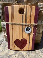 Load image into Gallery viewer, WCS Designs- Ambrosia Maple Charcuterie board with Red Heart, Kitchen & Dishware, WCS Designs, Atrium 916 - Sacramento.Shop