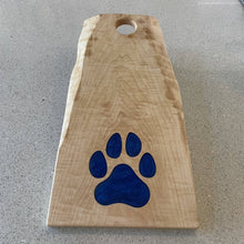 Load image into Gallery viewer, WCS Designs-Maple Charcuterie Board w/Blue Paw, Kitchen & Dishware, WCS Designs, Atrium 916 - Sacramento.Shop