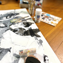 Load image into Gallery viewer, Aisha Abdul Rahman - Immersive Grey Wall Art Painting - Sacramento . Shop