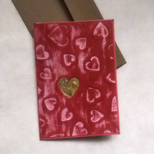 Load image into Gallery viewer, Susan Twining Creations - Handmade Heart Greeting Card - 3 1/2" x 5", Stationery, Susan Twining Creations, Atrium 916 - Sacramento.Shop