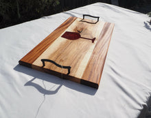 Load image into Gallery viewer, WCS Designs- Serving/Charcuterie board with wine glass inlay, Wood Working, WCS Designs, Atrium 916 - Sacramento.Shop