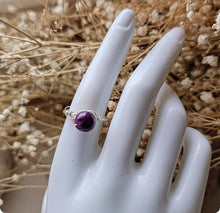 Load image into Gallery viewer, Island Girl Art - Wire Wrapped Ring - Silver Amethyst, Jewelry, Island Girl Art by Rhean, Atrium 916 - Sacramento.Shop