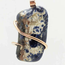 Load image into Gallery viewer, Arcane Moon - Cold forged Copper Wrapped Sodalite Pendant, Jewelry, Arcane Moon, Atrium 916 - Sacramento.Shop