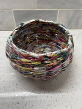 Load image into Gallery viewer, Paper Zen Designs - Medium Paper Weaved Round Container, Home Decor, Paper Zen Designs, Atrium 916 - Sacramento.Shop