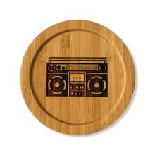 Load image into Gallery viewer, Nurelle Creations - Boombox Bamboo Coaster, Kitchen & Dishware, Nurelle Creations, Atrium 916 - Sacramento.Shop