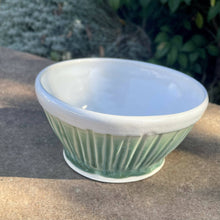 Load image into Gallery viewer, Angie Talbert Studios - footed medium green fluted bowl, Ceramics, Angie Talbert Studios, Atrium 916 - Sacramento.Shop