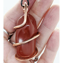 Load image into Gallery viewer, Arcane Moon - Copper Wrapped Red Jasper Pendant, Jewelry, Arcane Moon, Atrium 916 - Sacramento.Shop