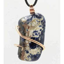 Load image into Gallery viewer, Arcane Moon - Cold forged Copper Wrapped Sodalite Pendant, Jewelry, Arcane Moon, Atrium 916 - Sacramento.Shop