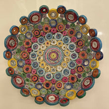 Load image into Gallery viewer, Paper Zen Designs - Medium 8.5” Color of Life Rolled Coiled Magazine Bowl, Home Decor, Paper Zen Designs, Atrium 916 - Sacramento.Shop