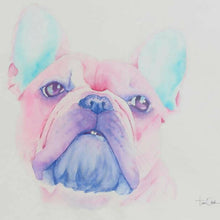 Load image into Gallery viewer, Oakes Art - &quot;Pretty in Pink&quot; Dog Portrait, Wall Art, Oakes Art, Atrium 916 - Sacramento.Shop

