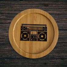 Load image into Gallery viewer, Nurelle Creations - Boombox Bamboo Coaster, Kitchen & Dishware, Nurelle Creations, Atrium 916 - Sacramento.Shop
