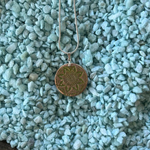 Load image into Gallery viewer, Joyce Pierce - Small Copper Medallion Pendants Hand Painted, Jewelry, Joyce Pierce, Atrium 916 - Sacramento.Shop