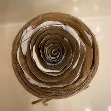 Load image into Gallery viewer, Paper Zen Designs - Glass Jar with Paper Flowers, Burlap, and Lace, Home Decor, Paper Zen Designs, Sacramento . Shop