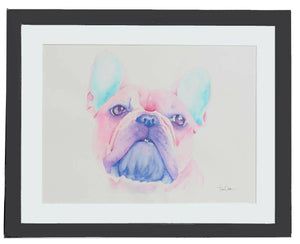 Oakes Art - "Pretty in Pink" Dog Portrait, Wall Art, Oakes Art, Atrium 916 - Sacramento.Shop