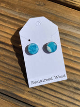 Load image into Gallery viewer, Awkwood Things - Reclaimed Wood & Resin Stud Earrings, Jewelry, Awkwood Things, Atrium 916 - Sacramento.Shop