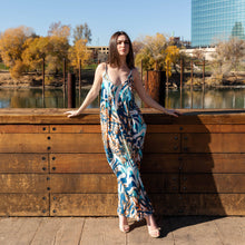 Load image into Gallery viewer, Yennie Zhou Designs - Wavy Geometric Cocoon Dress w/ Pocket and Matching Mask, Fashion, Yennie Zhou Designs, Sacramento . Shop
