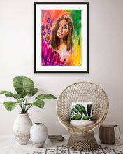 Load image into Gallery viewer, Edda Davila - Grace- Female orange, pink, purple and green Painting 22”x30”, Wall Art, Edda Davila, Atrium 916 - Sacramento.Shop
