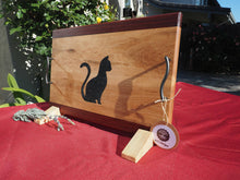 Load image into Gallery viewer, WCS Designs - Charcuterie/Serving board with Cat inlay, Wood Working, WCS Designs, Atrium 916 - Sacramento.Shop