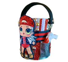 Load image into Gallery viewer, Grace Yip Designs- Lucy Lazer Red Feely Can tote, Fashion, Grace Yip Designs, Sacramento . Shop