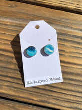Load image into Gallery viewer, Awkwood Things - Reclaimed Wood & Resin Stud Earrings, Jewelry, Awkwood Things, Atrium 916 - Sacramento.Shop
