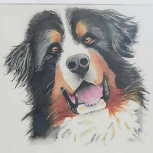 Oakes Art - "Keep Smiling" Dog Portrait, Wall Art, Oakes Art, Atrium 916 - Sacramento.Shop