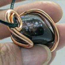 Load image into Gallery viewer, Arcane Moon - Copper Wrapped Banded Agate Pendant, Jewelry, Arcane Moon, Atrium 916 - Sacramento.Shop