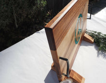 Load image into Gallery viewer, WCS Designs- Hard Maple Serving Board with Peace Sign inlay, Wood Working, WCS Designs, Atrium 916 - Sacramento.Shop