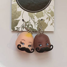 Load image into Gallery viewer, Grace Yip Designs- Mustache Baby earrings- together, Jewelry, Grace Yip Designs, Atrium 916 - Sacramento.Shop