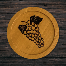 Load image into Gallery viewer, Nurelle Creations - Grapes Bamboo Coaster, Kitchen & Dishware, Nurelle Creations, Atrium 916 - Sacramento.Shop