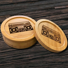 Load image into Gallery viewer, Nurelle Creations - Boombox Bamboo Coaster, Kitchen & Dishware, Nurelle Creations, Atrium 916 - Sacramento.Shop