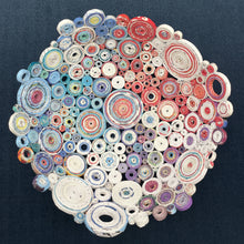 Load image into Gallery viewer, Paper Zen Designs - Red / White / Blue Bowl, Home Decor, Paper Zen Designs, Atrium 916 - Sacramento.Shop