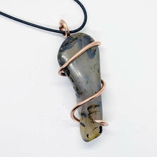 Load image into Gallery viewer, Arcane Moon - Copper Wrapped Montana Agate Pendant, Jewelry, Arcane Moon, Atrium 916 - Sacramento.Shop