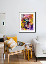 Load image into Gallery viewer, Edda Davila - Ocelot Pink Painting 22”x30”, Wall Art, Edda Davila, Sacramento . Shop