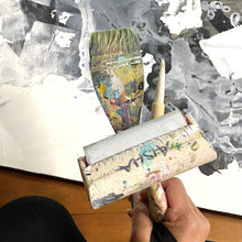 Load image into Gallery viewer, Aisha Abdul Rahman - Immersive Grey Wall Art Painting - Sacramento . Shop