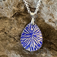 Load image into Gallery viewer, Joyce Pierce- Hand Painted Pear Shape Pendant, Jewelry, Joyce Pierce, Atrium 916 - Sacramento.Shop