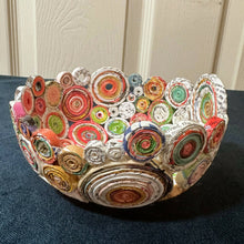 Load image into Gallery viewer, Paper Zen Designs - Mini Rolled Coiled Magazine Bowl, Home Decor, Paper Zen Designs, Atrium 916 - Sacramento.Shop