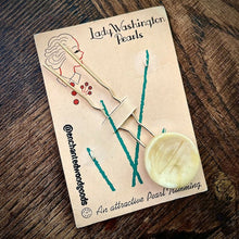 Load image into Gallery viewer, Enchanted Wood Goods - Vintage Button Hairpins, Jewelry, Enchanted Wood Goods, Atrium 916 - Sacramento.Shop
