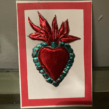 Load image into Gallery viewer, Maggie Devos - 5x7 Painted Tin Heart Card

