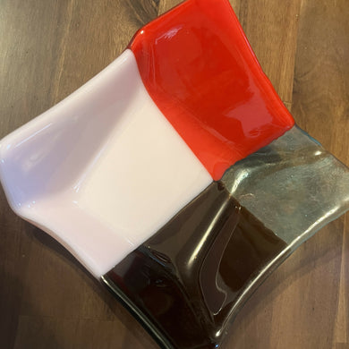 Shmak Creations - Quilt Square Dish, Glasswork, Shmak Creations, Atrium 916 - Sacramento.Shop