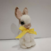 Load image into Gallery viewer, nestneedlesandknots - Felted Bunny - Bright Yellow Ribbon, Crafts, Nestneedlesandknots, Atrium 916 - Sacramento.Shop
