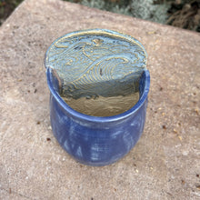 Load image into Gallery viewer, Angie Talbert Studios - Matte Blue Pocket Planter
