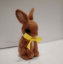 Load image into Gallery viewer, nestneedlesandknots - Felted Bunny - Brown Yellow ribbon, Crafts, Nestneedlesandknots, Atrium 916 - Sacramento.Shop
