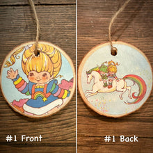 Load image into Gallery viewer, Enchanted Wood Goods - Storybook Ornaments - Rainbow Brite, Home Decor, Enchanted Wood Goods, Atrium 916 - Sacramento.Shop
