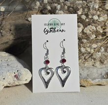 Load image into Gallery viewer, Island Girl Art - Heart Earrings
