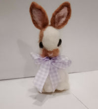 Load image into Gallery viewer, nestneedlesandknots - Felted Bunny - Purple Ribbon, Crafts, Nestneedlesandknots, Atrium 916 - Sacramento.Shop
